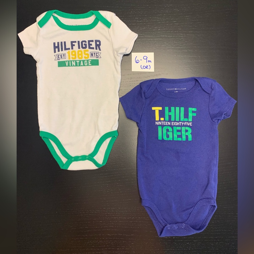 Tommy Hilfiger 6-9m Onesies- Set of 2